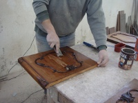 Working the furniture